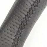 REAL (Real) Steering [Hustler (MR31S/MR41S)/Flare Crossover (MS31S/MS41S)] All Leather Black Stitch MR31-LPB-BK-HUS