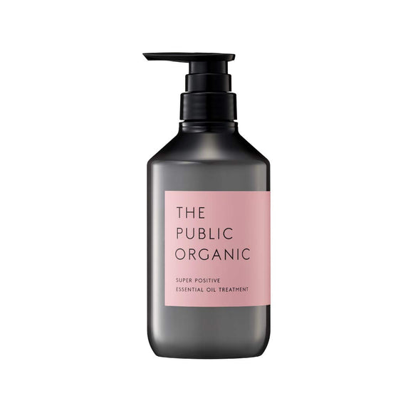 The Public Organic Treatment Body Bottle [Super Positive] 480mL Amino Acid Aroma Essential Oil Additive-Free Hair Care Non-Silicone Made in Japan