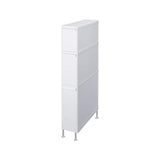 like-it FTS-111LA Laundry Storage, Gaps, Drawers, Super Slim, 3 Tiers, Width 5.5 x Depth 18.3 x Height 32.3 inches (14 x 46.5 x 82 cm), All White, Made in Japan, Washing Machine, Horizontal Space, Gap