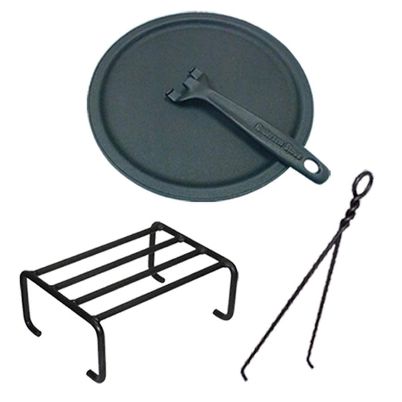 Pizza Pan Handle Set Cooking Stand Large Cooking Stand Lifter Wood Stove Pizza Cooking Iron Casting