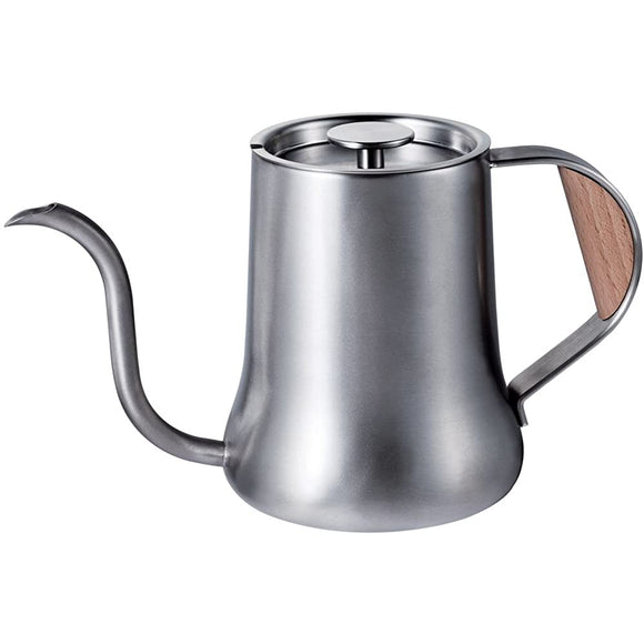 bonmac #897183 Coffee Pot, Drip Pot, Pro, 25.4 fl oz (750 ml), Silver