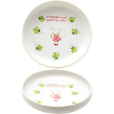 Pottery House 2240073 Ranran Land Easy Water Bowl, Set of 2 Patterns, Porcelain