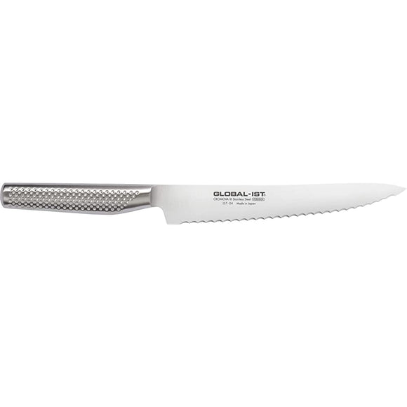 Global IST IST-04 Bread Knife, Blade Length: 7.9 inches (20 cm), Domestic Dedicated Model, Extra Edge, Made in Japan, Stainless Steel