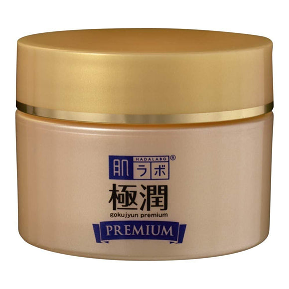 Hadalabo Gokujun Premium Hyaluronic Acid Cream 5 types of hyaluronic acid + oil capsule type hyaluronic acid 50g
