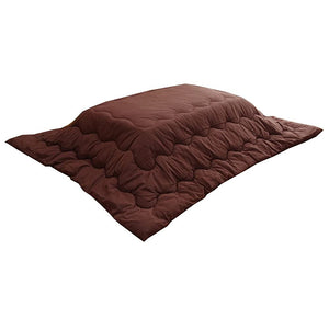 Ikehiko Kotatsu Futon, Rectangular Single Item, Tumugi Tone, Yarn-dyed IT01, Brown, Approx. 81.0 x 11.2 inches (205 x 285 cm)