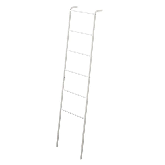 Yamazaki Towel Hanger Bath Towel Hanger Laundry Standing Ladder Type Ladder Hanger Plate White 3969