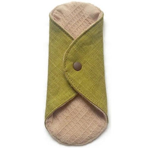 Hanafu organic cotton warming cloth S size (approx. 13 x approx. 13 cm) Color (Matcha)