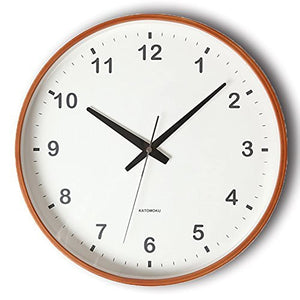 KATOMOKU plywood wall clock light brown sweep (continuous second hand) km-36L 304mm (quartz watch)