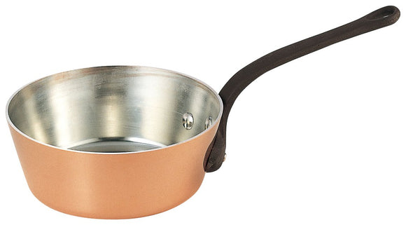 Wadasukyo 3442-0182 Copper Extra Thick Pot, Taper, Iron Handle, 7.1 inches (18 cm)