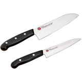 Shimomura Kogyo KZ-CJB3S Satomi Kemizaki Santoku 6.5 inches (165 mm), Chef's Knife, 7.1 inches (180 mm), Petty 4.9 inches (125 mm), Set of 3, Dishwasher Safe