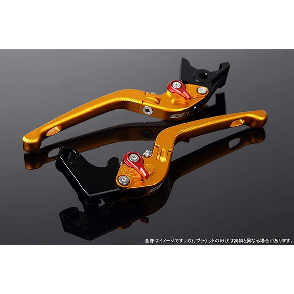 SSK Adjust Lever 3D Pullable Lever body Color: Mat Gold Adjuster Color: Mat Red ZOOMER-X PCX125 JF28 PCX125 JF56 PCX150 KF18 LVDM001GD-RD