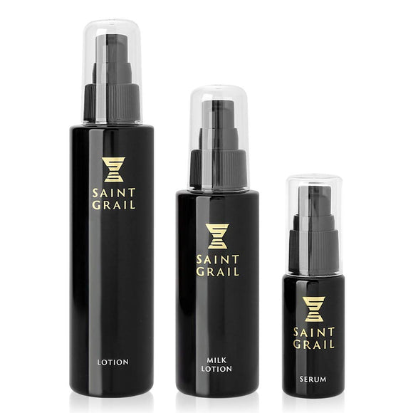 Saint Grail Men's Skin Care Set [Lotion, Emulsion, Beauty Oil for Men]