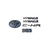 TOYOTA C-HR (ZYX10) MATTE BLACK EMBLEM REAR 5PCS Set MBK