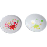 Marumo Takagi Pottery Cooling Autumn Leaves, White Flat Glass Pair Set, Ochoko, Cup, Guinami, Japanese Sake, Autumn Leaves, Flat Glass Pair Set, Gift, Temperature Change, Cheers, Commemorative, Middle Agent, Gift, Autumn, Celebration, Christmas