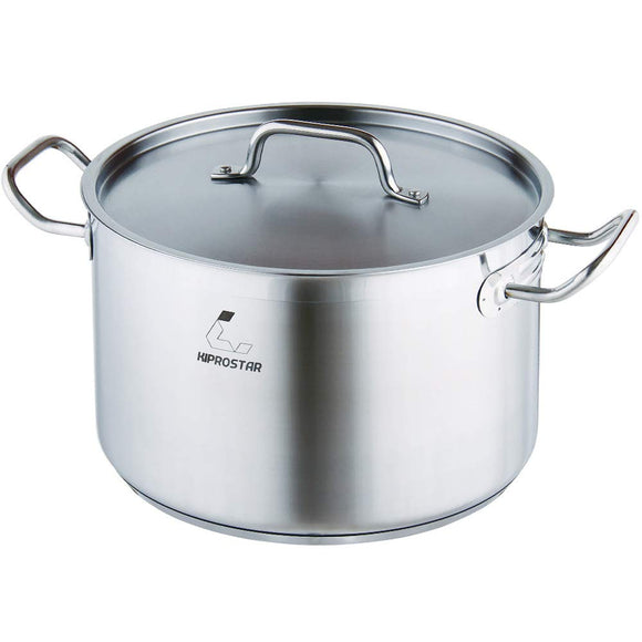 IH Compatible Electromagnetic Cookware Pot Stainless Steel Half Size 11.8 inches (30 cm) (with lid) KIPROSTAR