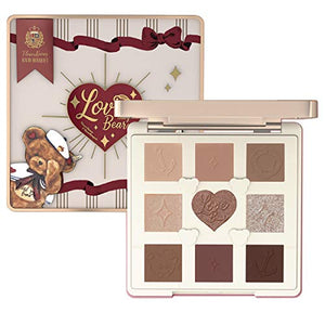 Flower knows LoveBear 9 Color Eyeshadow Palette (Hazelnut Cocoa)