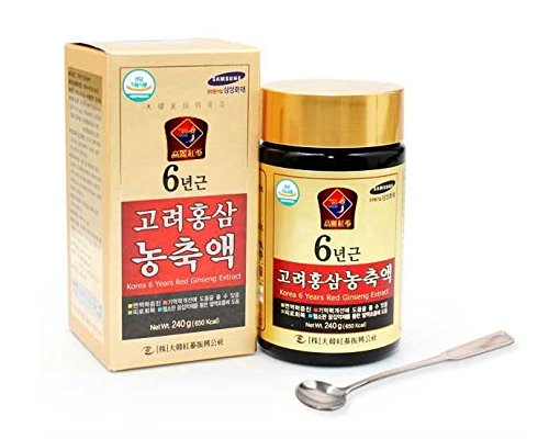 Ko-Jin Ginseng Korean Red Jinseng Co. 6-Year Ginseng Concentrate Liquid Extract 8.4 oz (240 g) 1 Bottle