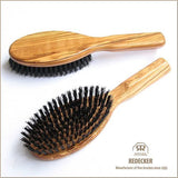 Redecker Olive Wood Hair Brush (Boar Hair) / Oval Size L