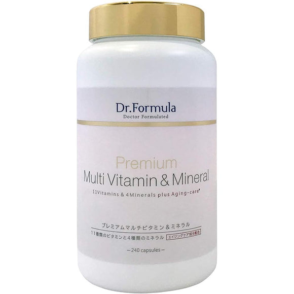 Supervised by a doctor Dr.Formula Premium Multivitamin & Mineral 240 tablets (30-60 days supply) Nutritionally functional food Made in Japan Premium Multivitamin & Mineral