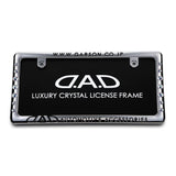 Dad Garson SB182-02 D.A.D Crystal License Frame II, Rear Model, CHROME, Aurora Borealis