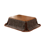 Comforea Kotatsu Comforter Space-Saving Rectangle, 70.9 x 87.6 inches (180 x 220 cm), Yarn Dyed, Long Hair, Flannel, Washable, Lightweight, Warm, Melting Feel, Solid Color, BR