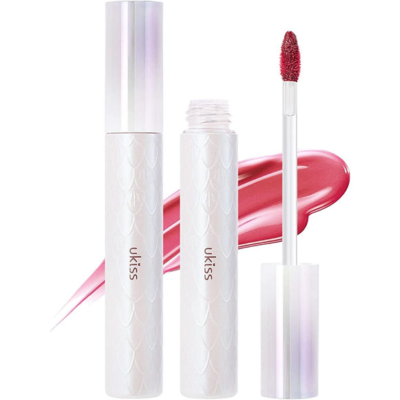 ukiss Lip Gloss Lip Tint High Color Highly Moisturizing Glossy Lipstick Glossy Fragrance [Mermaid Princess Series] (103#)