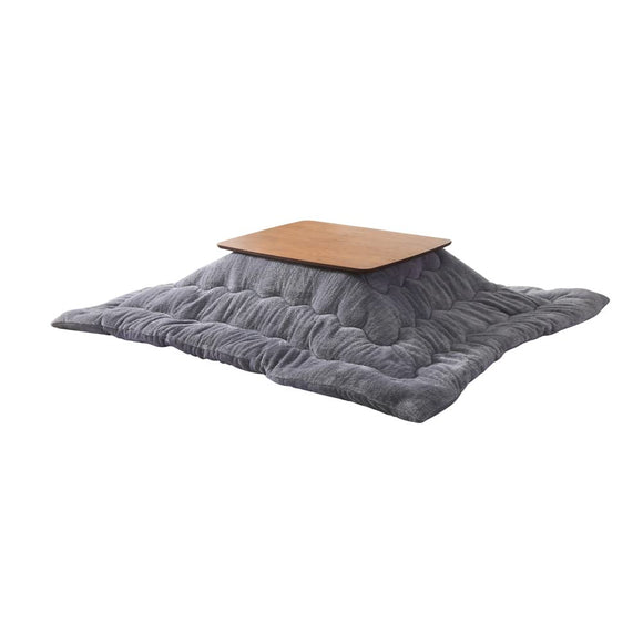Comforea LBK Kotatsu Quilt, Rectangular, 80.7 x 96.4 inches (205 x 245 cm), Yarn Dyed, Long Hair, Flannel, Light and Warm, Loose Feel, Solid Color