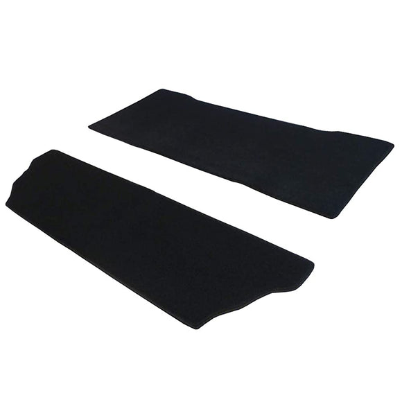 Fenice Car Mat Rug Mat Set, Made in Japan (Nissan Serena E-POWER C27 Series) <2nd Row & 3rd Row> Black, Anti-Slip Shape, Non-Slip, CAR MAT (CAR PARTS SPECIALTY STORE)