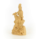 Kurita Buddha Brand [Bodhisattv] Mini San-Yin Free Statue (Total Height 3.5 inches (9 cm), Width 2.0 inches (5 cm), Depth 1.4 inches (3.5 cm)), High Quality Sculpture Made from Water Boxes, Wave Rock