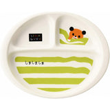 Shimashi Maguruguru 709116 Children's Lunch Plate, Plate, Plate, 9.1 inches (23 cm), Children's Tableware, White