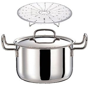Geo Potofu Pot 7.9 inches (20 cm) GEO-20PF with Object Steam Plate