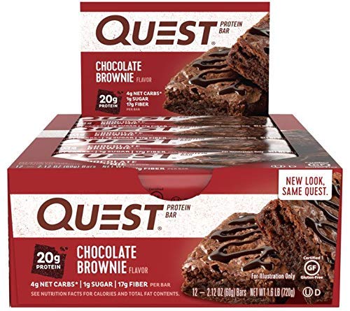 Quest Nutrition (Quest Nutrition) Protein Bar Chocolate Brownie (60g x 12 present) - 2 Packs t gd