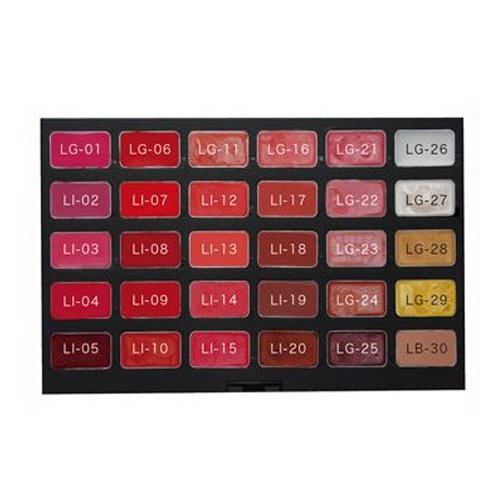 Zinnia Professional Color Palette Lip Color 30 Colors