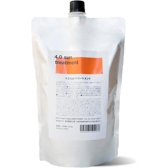 4.0SUN Treatment 1000ml [Perm Coloring Scalp Amino Acid Non-Silicon Non-Paraben Acid Salon Supervised by BOTTOMS]