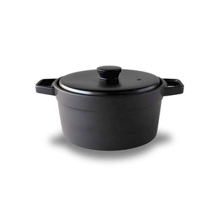 TAMAKI T-935484 Kotokoto Induction Soil Pot, Diameter 12.0 x Depth 9.9 x Height 5.4 x Bottom 7.9 inches (30.2 x 22.8 x 13.9 x 20 cm), 60.8 fl oz (1,900 ml), Microwave, Oven, Direct Heat, Induction Safe