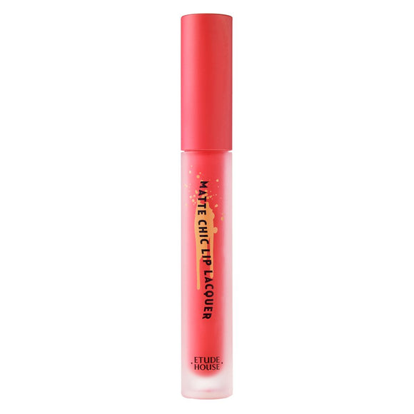 ETUDE Matte Thick Lip Lacquer PK002 (Wink Pink) [Hard-to-fall lip]