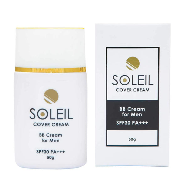 [Soleil] Foundation Men's BB Cream Concealer Sunscreen UV Protection Blue Beard Bears Acne Scars Pores SPF30 PA+++ 50g