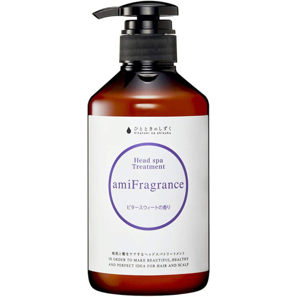 [Contains hematin for black hair, curly hair, clumps, and itching] Momentary Drop Ami Fragrance Treatment Made in Japan (500ml)