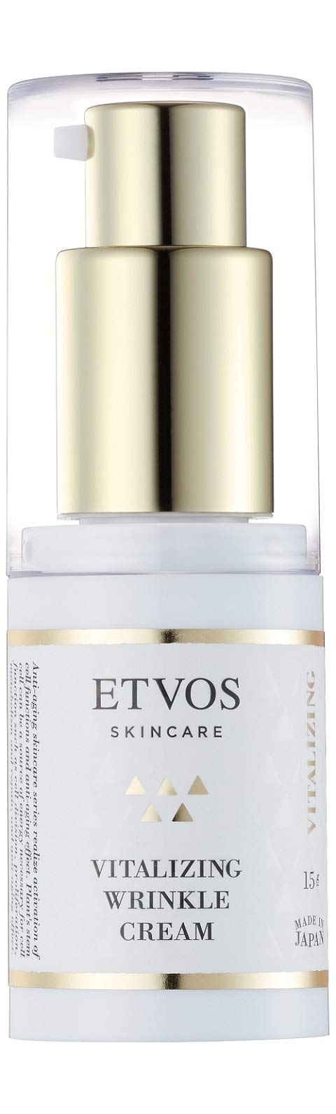 ETVOS Vitalizing Wrinkle Cream 15g [Eye cream that makes dry fine wrinkles inconspicuous] (Efficacy evaluation tested) Stem cell extract Aging care