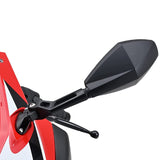 Daytona 16947 Hi-Vis Mirror, For Motorcycles, Cowl Mirror, 1 Side, For Left, 0.2 inch (6 mm) Bolts, Mounting Pitch: 1.0 - 2.1 inches (26 - 54 mm), Compliant with Safety Standards, Lightweight, Wide Angle , Diamond, Short