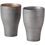 Ranchant Pair of Fuji Shaped Cups, Multi, Diameter 3.1 x 4.9 inches (8 x 12.5 cm), Platinum Coated, Arita Ware Made in Japan