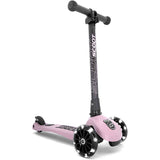 Scooter Ride Highway Kick 3 LED Rose Kids Scooter Kickboard Tricycle