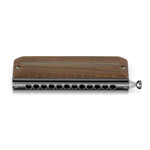 SUZUKI G-48W Chromatic Harmonica Gregore Series Wooden Cover Model