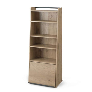 Iris Ohyama Bookshelf Bookshelf Shelf Rack Storage Fashionable Woodgrain Magazine Storage Magazine Rack Living Alone Fashionable Ironwood Ash Brown IWMG-5 Width 48.0 x Depth 33.0 x Height 119.8 cm HIROBIRO Series