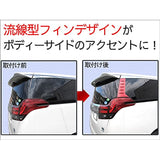 Price cut! Alphard Vellfire 30 Series Compatible/Rear Quarter Garnish [Red/Red] Left and right 2 pieces set