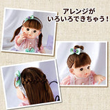 Cute and long hair popo-chan with mini hair comb and headdress