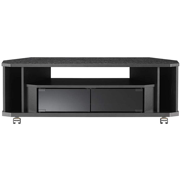 Asahi wood processing TV stand Nook 43 type width 100 cm with black casters Corner compatible NOA-1000AV-BK