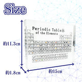 Periodic Table of Elements, 83 Types of Acrylic Glass, Tabletop, Chemistry, Science, Learning, Interior, Present (Printed Version)