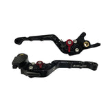 BIKERS BK-K0526-BLK ZX-25R NINJA650 Z900 ALUMINUM FOLDING 6 Levels Adjustment, Black