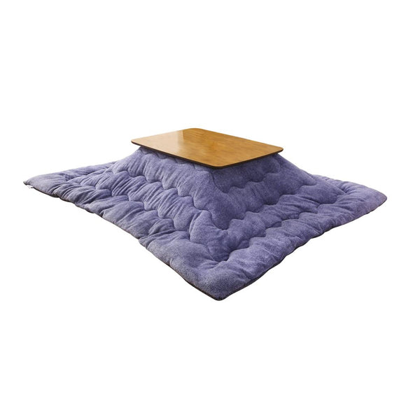 Comforea NV Kotatsu Comforter, Yarn-Dyed Sheep, Boa, Reversible, Square, 80.7 x 80.7 inches (205 x 205 cm)